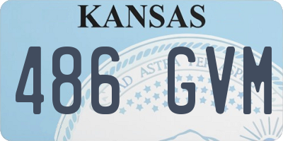 KS license plate 486GVM