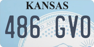 KS license plate 486GVO