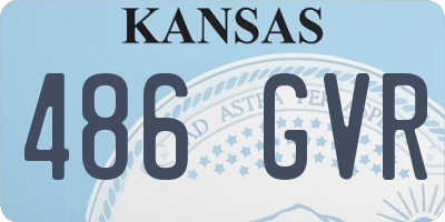 KS license plate 486GVR