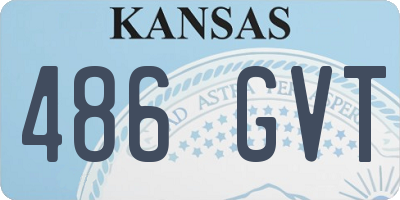 KS license plate 486GVT