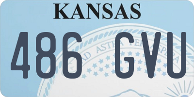 KS license plate 486GVU