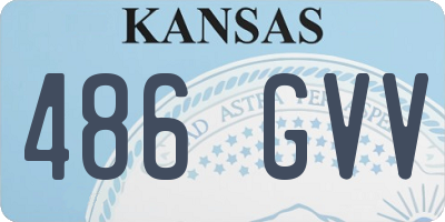 KS license plate 486GVV