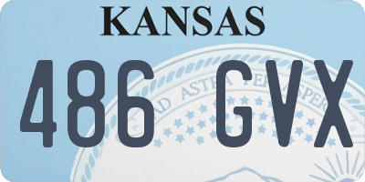 KS license plate 486GVX