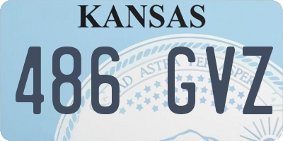 KS license plate 486GVZ
