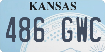 KS license plate 486GWC
