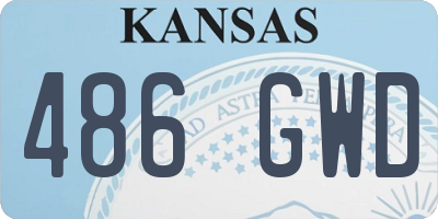 KS license plate 486GWD