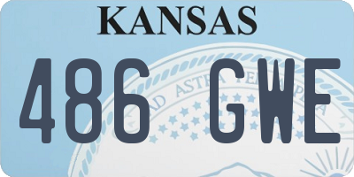 KS license plate 486GWE