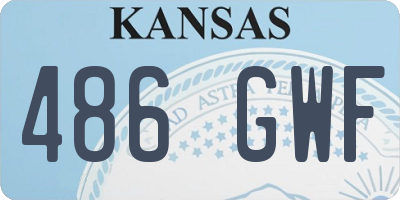 KS license plate 486GWF