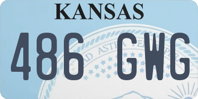 KS license plate 486GWG