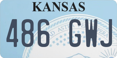 KS license plate 486GWJ
