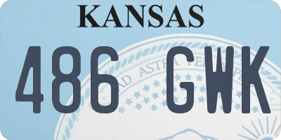 KS license plate 486GWK