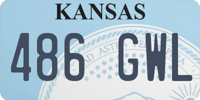 KS license plate 486GWL