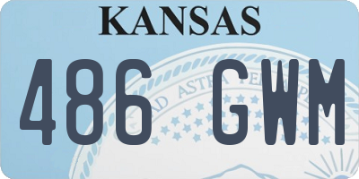 KS license plate 486GWM