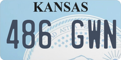 KS license plate 486GWN