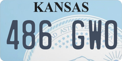 KS license plate 486GWO