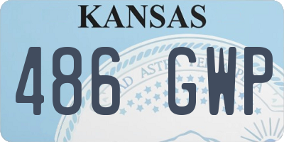 KS license plate 486GWP