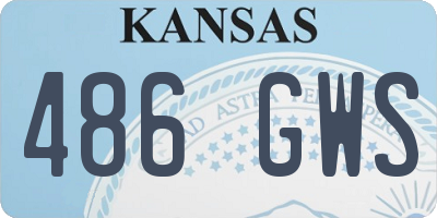 KS license plate 486GWS