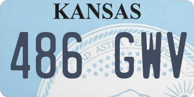 KS license plate 486GWV