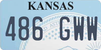 KS license plate 486GWW