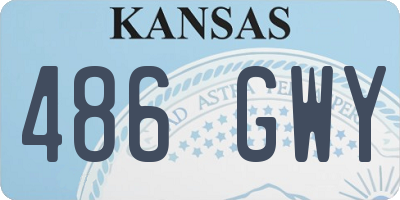 KS license plate 486GWY