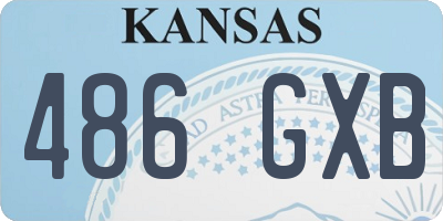 KS license plate 486GXB