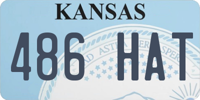 KS license plate 486HAT
