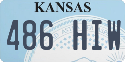 KS license plate 486HIW