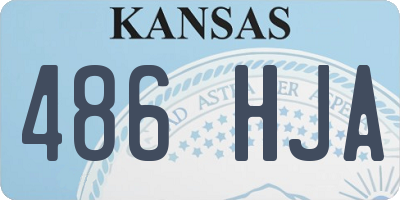 KS license plate 486HJA
