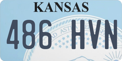 KS license plate 486HVN