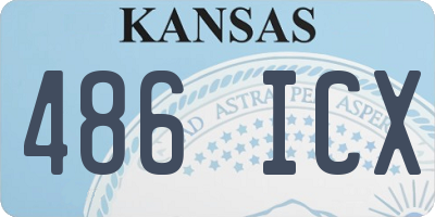 KS license plate 486ICX