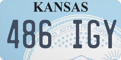 KS license plate 486IGY