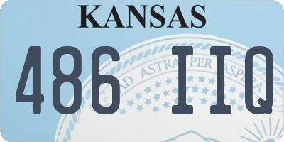 KS license plate 486IIQ