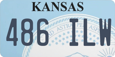 KS license plate 486ILW