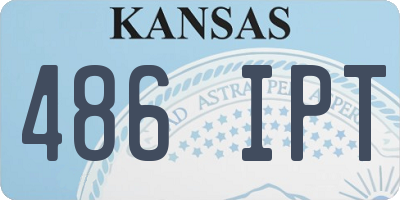 KS license plate 486IPT