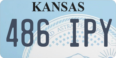 KS license plate 486IPY