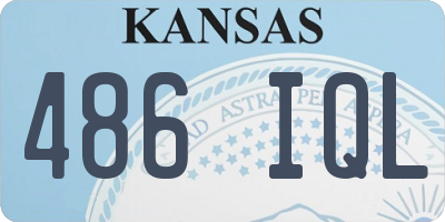 KS license plate 486IQL
