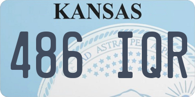KS license plate 486IQR