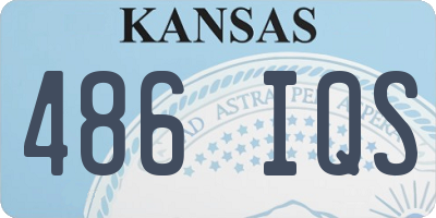 KS license plate 486IQS