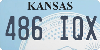 KS license plate 486IQX
