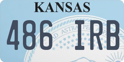 KS license plate 486IRB