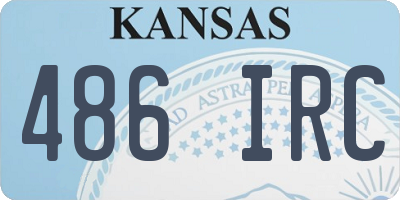 KS license plate 486IRC
