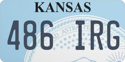 KS license plate 486IRG