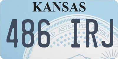 KS license plate 486IRJ
