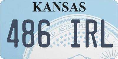 KS license plate 486IRL