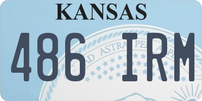 KS license plate 486IRM