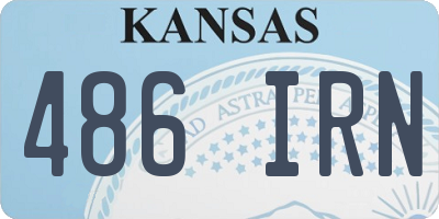 KS license plate 486IRN