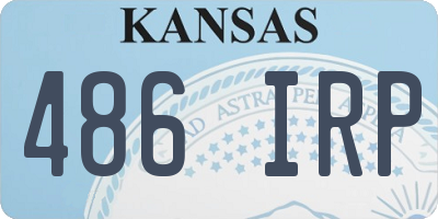 KS license plate 486IRP