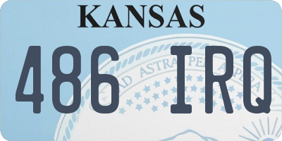 KS license plate 486IRQ