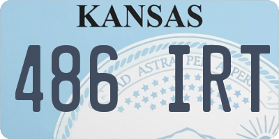 KS license plate 486IRT