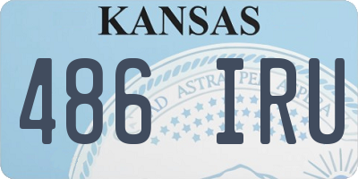 KS license plate 486IRU